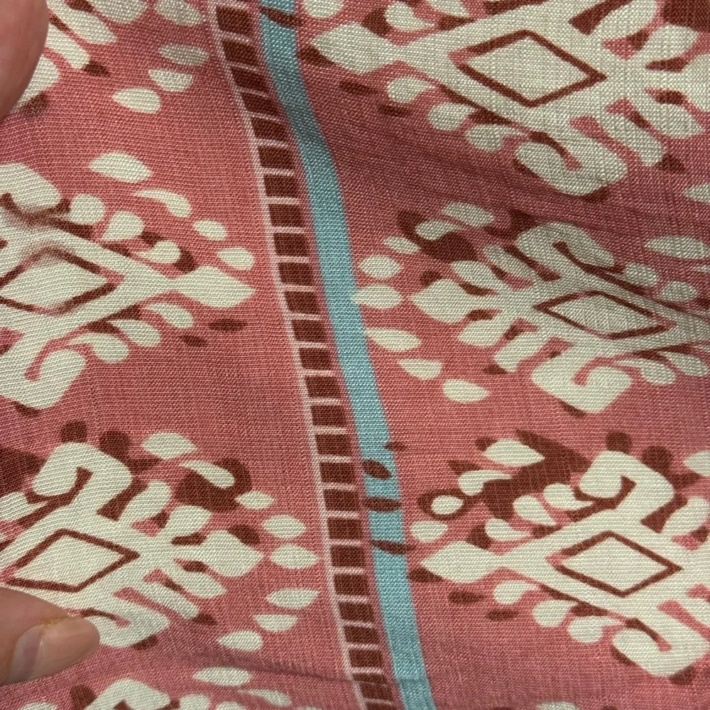 Bebonnie pink and white boho peasant blouse with 3/4 length sleeves - NWOT - Picture 6 of 8